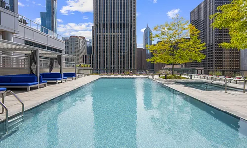 Pool at the building